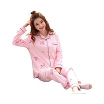 Conjunto De Pijamas Femininos Para Quatro Estações, Top Com Lapela Xadrez E Listrado, Calças Longas,