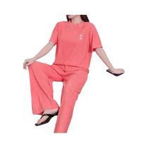 Conjunto De Pijamas Femininos Quentes De Flanela Com Manga Longa Em Veludo Coral, Design De Desenho