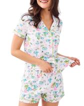 Conjunto de pijamas femininos Zelbuck Y2k Preppy Monkey Beach XXS