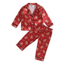 Conjunto de pijamas Fsadfeas Kids Girls Boys Christmas Santa 12-18M