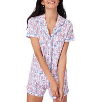 Conjunto de pijamas HMPEAIIY, shorts femininos Y2k Button Down Monkey Conjunto de pijamas HMPEAIIY, shorts femininos Y2k Button Down Monkey