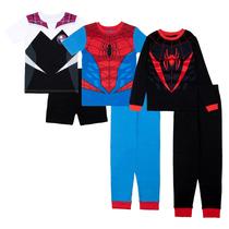 Conjunto de Pijamas Infantil Masculino Marvel Spider Squad em Algodão com 6 Peças Tamanho 4 Conjunto de Pijamas Infantil Masculino Marvel Spider Squad em Algodão com 6 Peças Tamanho 4