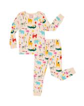 Conjunto de pijamas infantis de viscose de bambu PATPAT 2T ultramacio