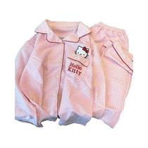 Conjunto De Pijamas Kawaii Hello Kitty Kuromi Para Meninas, Roupa De Dormir Curta, Presente De