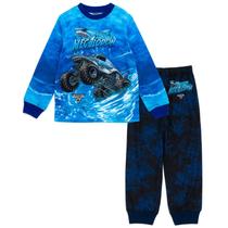 Conjunto de pijamas Monster Jam Megalodon Toddler Boys Tie Dye 3T