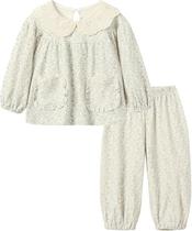 Conjunto de pijamas Mud Kingdom para meninas, manga comprida, algodão 4T