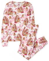 Conjunto de pijamas navideños familiares de algodón de The Children's Place para niños