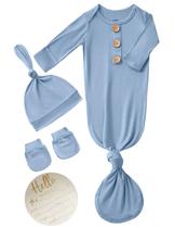 Conjunto de pijamas para bebês SUZEL Knotted Gown Set Bamboo Viscose 0-3M