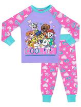 Conjunto de pijamas Paw Patrol Girls 2T com Chase, Rubble, Marshall Conjunto de pijamas Paw Patrol Girls 2T com Chase, Rubble, Marshall