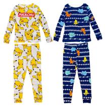 Conjunto de pijamas Pokémon Little Boys' Big Boys 100% algodão, 4 peças Conjunto de pijamas Pokémon Little Boys' Big Boys 100% algodão, 4 peças