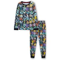 Conjunto de pijamas Pokémon Pikachu Boys, aplicativo preto de 11 a 12 anos