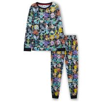 Conjunto de pijamas Pokémon Pikachu Boys, aplicativo preto de 7 a 8 anos