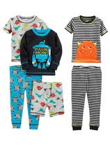 Conjunto de pijamas Simple Joys by Carter's Boys, 6 peças de algodão 2T