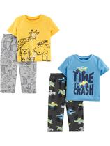 Conjunto de pijamas Simple Joys by Carter's Boys de 4 peças 3T Forest