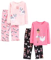 Conjunto de pijamas Simple Joys by Carter's Girls, 4 peças de algodão 3T Conjunto de pijamas Simple Joys by Carter's Girls, 4 peças de algodão 3T