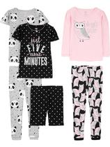 Conjunto de pijamas Simple Joys by Carter's Girls 6 peças 3T Conjunto de pijamas Simple Joys by Carter's Girls 6 peças 3T