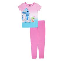 Conjunto de pijamas STAR WARS Girls Snug-fit Cotton R2D2 e GROGU 6yo Conjunto de pijamas STAR WARS Girls Snug-fit Cotton R2D2 e GROGU 6yo