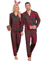 Conjunto de pijamas SWOMOG para casais, Natal, mulheres e homens, verde, XL Conjunto de pijamas SWOMOG para casais, Natal, mulheres e homens, verde, XL
