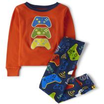 Conjunto de pijamas The Children's Place Boys de manga comprida 100% algodão