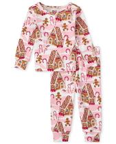 Conjunto de Pijamas The Children's Place para Niña Pequeña 2T Algodón Rosa Conjunto de Pijamas The Children's Place para Niña Pequeña 2T Algodón Rosa