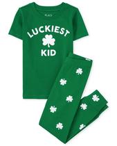 Conjunto de pijamas The Children's Place St Patricks Day Kids, tamanho 6