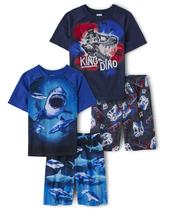 Conjunto de pijamas The Children's Place Tidal, pacote com 2 para meninos de 10 a 12 anos Conjunto de pijamas The Children's Place Tidal, pacote com 2 para meninos de 10 a 12 anos