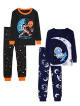 Conjunto de pijamas Vopawetty Boys Christmas Halloween 100% algodão