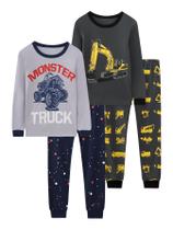 Conjunto de pijamas Vopawetty Boys Christmas Halloween 100% algodão