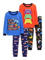 Conjunto de pijamas Vopawetty Boys Christmas Halloween 100% algodão