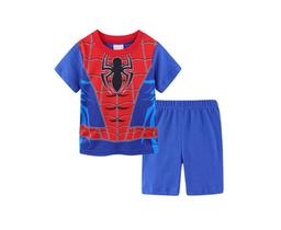 Conjunto de pijamas youenyou Little Boys Spiderman 100% algodão 7 anos
