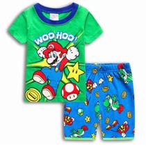 Conjunto de pijamas youenyou Little Boys Summer 100% algodão 5T (3-4 anos)