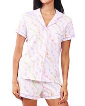 Conjunto de pijamas Zelbuck femininos Y2k Preppy Monkey Beach Shorts