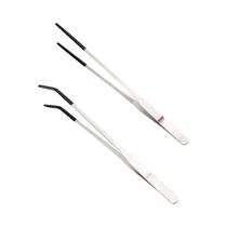 Conjunto De Pinças Com Ponta Curva Para Artesanato E Répteis, Pinças Retas E Curvas Em Aço
