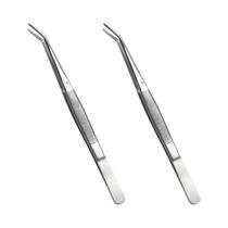 Conjunto De Pinças De Aço Inoxidável Multiuso Para Arte Em Unhas, Cristais Dentários E Remoção De