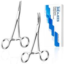 Conjunto de pinças de pesca WAJEES 13 cm curvas e retas com trava Conjunto de pinças de pesca WAJEES 13 cm curvas e retas com trava