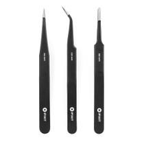 Conjunto de Pinças iFixit com Pontas Biseladas, Extra Finas e Arredondadas