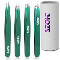 Conjunto de pinças SZQHT Professional Precision em aço inoxidável