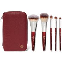 Conjunto de pincéis BK BEAUTY Travel com bolsa de 5 peças veganas sem crueldade