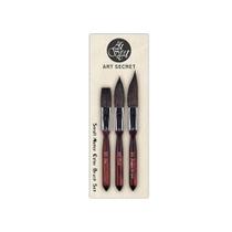Conjunto De Pincéis De Aquarela Mini Dagger Oval Flat Com Cerdas De Esquilo Para Pintura