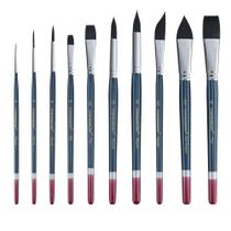 Conjunto de pincéis de aquarela TRANSON Professional 10 unidades Conjunto de pincéis de aquarela TRANSON Professional 10 unidades