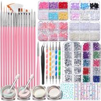 Conjunto de pincéis de arte de unhas FANDAMEI Nail Art Kit para iniciantes Conjunto de pincéis de arte de unhas FANDAMEI Nail Art Kit para iniciantes