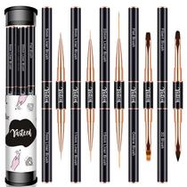 Conjunto de pincéis de arte para unhas Yasterd Professional, 5 peças pretas Conjunto de pincéis de arte para unhas Yasterd Professional, 5 peças pretas