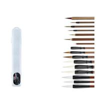 Conjunto De Pincéis De Caligrafia Chinesa 6/9/12/16 Peças Com Caixa De Armazenamento Para Pintura Conjunto De Pincéis De Caligrafia Chinesa 6/9/12/16 Peças Com Caixa De Armazenamento Para Pintura