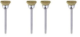 Conjunto de pincéis de latão Dremel 536-02 (pacote com 4), 1,27 cm de diâmetro