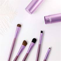 Conjunto de pincéis de maquiagem AKOAK Travel Portable Mini Eye, 5 peças, roxo