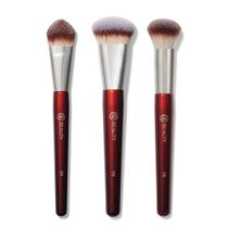 Conjunto de pincéis de maquiagem BK Beauty Core Complexion Trio (3 unidades)