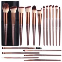 Conjunto de pincéis de maquiagem BS-MALL 18 peças sintéticas premium com estojo