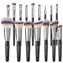 Conjunto de pincéis de maquiagem Bueart Design ULTRA SOFT 16 unidades pretas