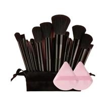 Conjunto De Pincéis De Maquiagem Com Cerdas De Nylon Premium Macias 13 Peças Para Pó De Blush De