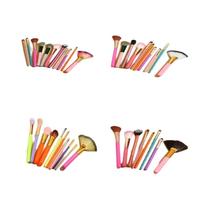 Conjunto De Pincéis De Maquiagem De Ovo De Dinossauro Arco-íris 10pcs Suporte De Armazenamento